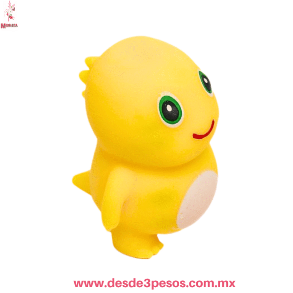 Squishy Suave Antiestrés de Dinosaurio Amarillo | Juguete Kawaii | 9 X 7cm | Modelo TT-2977 - Imagen 3