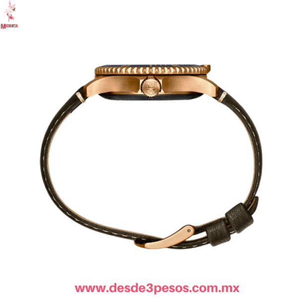 Reloj Casio Clásico Quartz para Hombre | Caja Oro Rosa y Correa de Piel 5cm, diametro REF:903587 - Imagen 3