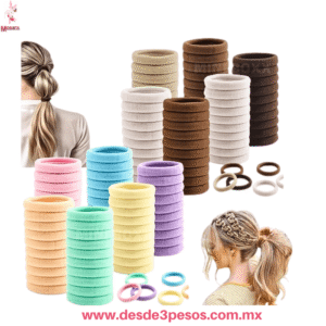 Set de 27Mini Ligas para Cabello Niña  con Estuche Organizador 8 X 2.5Ccm MC23-1290