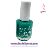 Esmalte para Uñas MOSHITA Color VERDE con 15 ml.