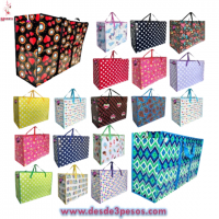 Bolsa de plástico multifuncional con Cierre en varios diseños 59 x 44 cm. CHICA
