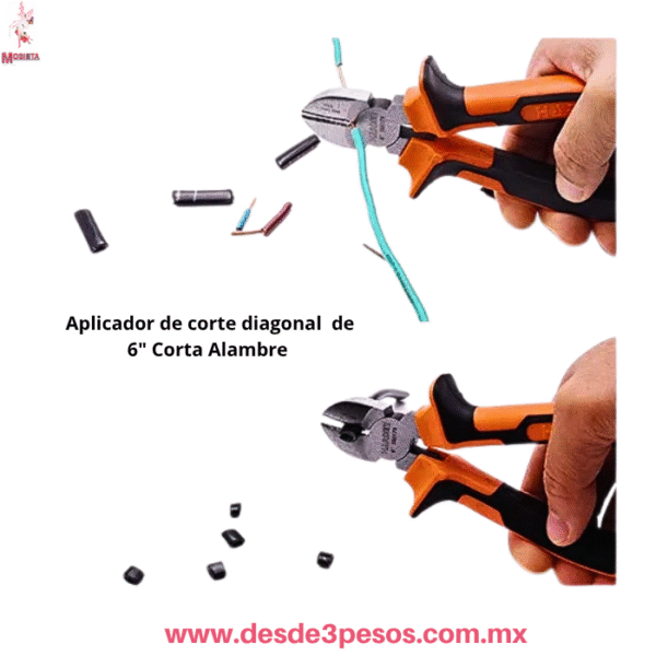 Pinzas de Corte Diagonal 6" Harden Profesional de Alta Palanca 16 x 5 cm. DH63 - Imagen 3