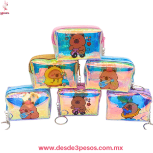 Monedero CAPIBARA Llavero Cubo Holográfico  9 X 6 cm. MC25-B37