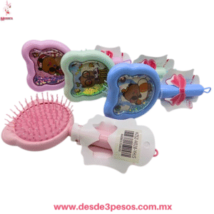 Cepillo CAPIBARA Mágico para Niña con Glitter 20 X 9 cm. MC25-AA03