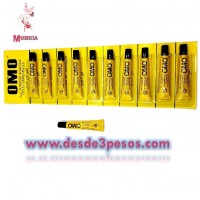Blister con 10 Pegamentos Transparente tipo UHU Amarillo