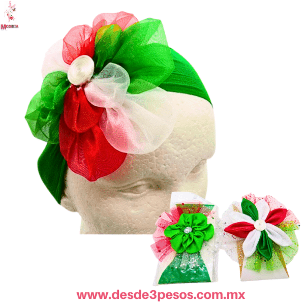 Valerina  Tricolor con Maxi Moño de Organza - Imagen 4