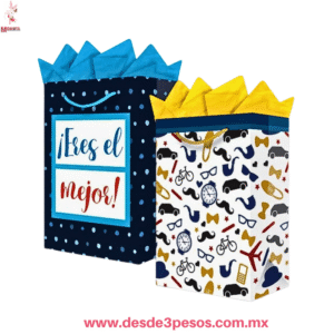 Bolsa de Regalo de Carton Duro GRANDE en 3D varios modelos 32 x 26 cm