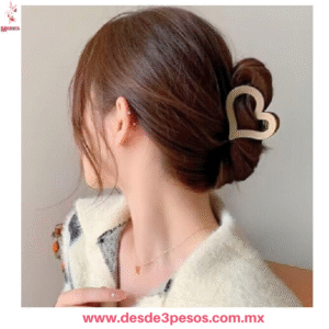 Paquete con 12  Pinzas de Terciopelo en forma de Corazon 💜 "Lovely Hair" - 7cm QHP-F204