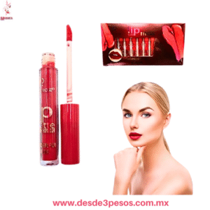 💄💋 Set Con 12 Labial Líquido Mate Golden Rose Tonos Rojos - ¡Color Intenso y Duradero! 💋💄10cm.