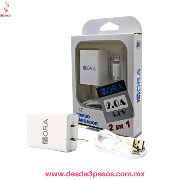 Cargador Rápido 1 HORA IP Combo, 10W, 2 en 1 - Compacto y Eficiente 🚀CAR088 - Imagen 2