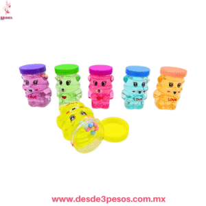 Caja con 24 pza- "Crystal Mud OSITO H-1793: SLIME  Mágico No Pegajoso para Diversión sin Fin 🌈"
