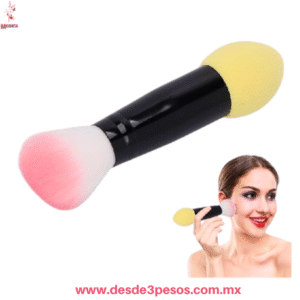 Estuche de Brocha y Esponja  FAVOR BEAUTY Maquillaje Doble 12cm – 12 cm. FB1824