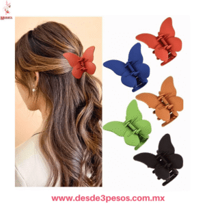 Pinza Mariposa 🦋 para Cabello, Estilo Coreano Mate, 7x4cm XL40-7