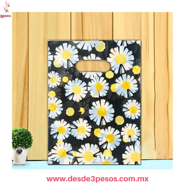 Paquete con 100 Bolsas de Polipapel Decorada en varios modelos 29 x 20 cm - Imagen 2