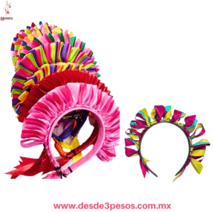 Diademas Artesanales para Hallowen hechas de Liston en varios colores 13x15cm