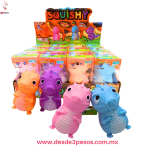 Dinosaurios Squishy  8 cm largo , Suaves y Elásticos,  en colores TT-3001
