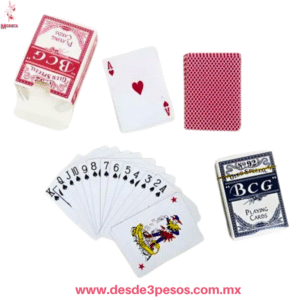 Baraja tipo Poker, Colores Negro y Roja
