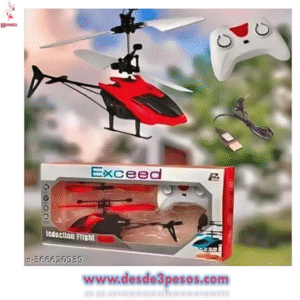 Helicóptero de Control Remoto dos canales, Drones 12 x 12cm. En colores