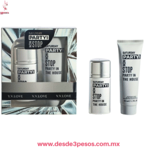 Set Perfume y Crema para Afeitar  50 y 30 ml  para Caballero PARTY VIP