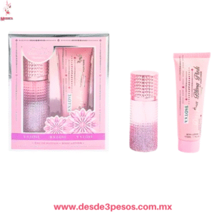 Set  Perfume Y Crema V.V. Love Bling Pink 50 y 30 ml.