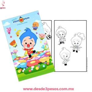 Libro de Colorear PLIM PLIM 16 Paginas para Colorear 26.5 x 20 cm.