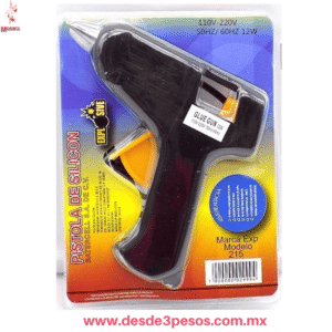 Pistola de Silicon en color negra 12 x 11 cm.