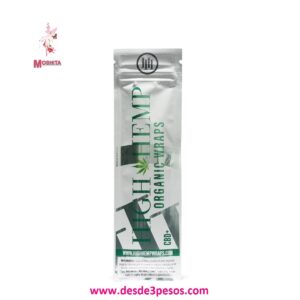 HIGH HEMP Natural ,Sobre con 2 Filtros y 2 Envolturas Herbales.