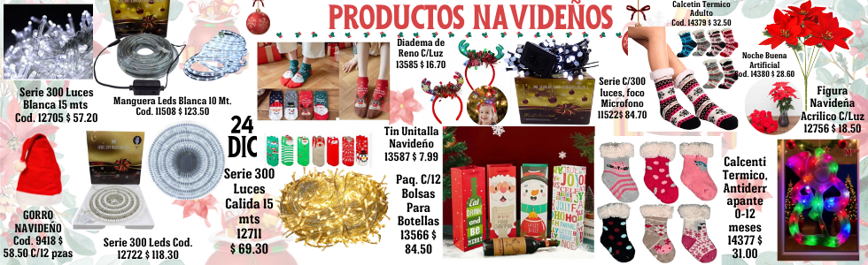 Productos Navideños 30 Nov 25