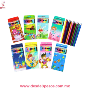 Cajas de 12 Colores Triangulares Punta Gruesa Color Pencil 19cm