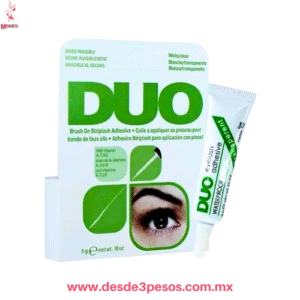 Caja con 12 Pegamentos para Pestañas DUO Verde transparente de gotero 9g.