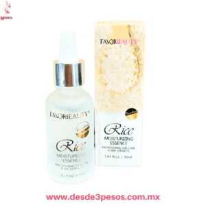 Suero Facial de Arroz blanco FAVOR BEAUTY  limpiador y blanqueador  Cont. 30 ml caja con 12 pza. precio por 1 pza.