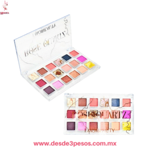 Paletta de 18 tonos de Sombras FAVOR BEAUTY  Matte, Marmoleadas y 1 de perlas 10 X 17 cm.