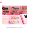 Set con 12 uñas postizas decoradas con detalles en pedreria  varios tonos #3 - Foto 1