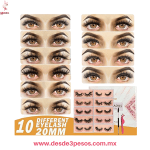 Blister con 3 Par de Pestañas FAVOR BEAUTY 3D caja con 12 blister precio por 1