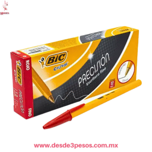 Boligrafo BIC PUNTO FINO en color ROJO