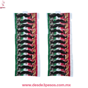 Tira con 12 Bigotes Artificales 17 cm. De largo