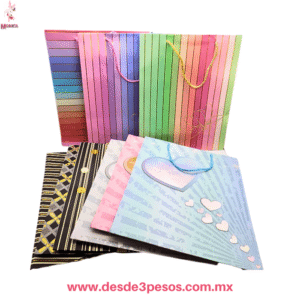 Bolsa de Regalo Premium Diseños Variados y Elegantes 32 x 26 cm