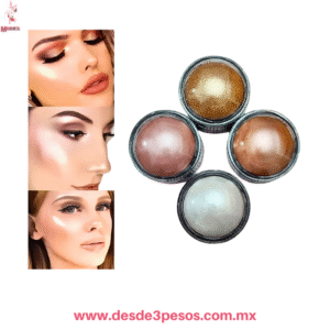 Iluminador en Barra 4 Tonos Diferente FAVOR BEAUTY 3.5 X 3 cm. Caja con 12 pza. precio por 1 pza.