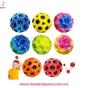 Pelota Saltarina de Goma en diferentes diseØos 7 cm. Diametro caja con 12 pza. precio por 1 pza.