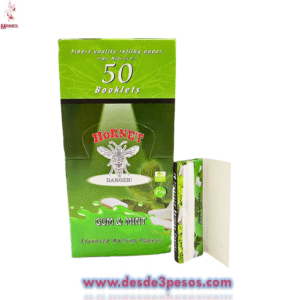 Papel para Cigarro HORNET Sabor GUM & MINT Sobre con 50 sabanas