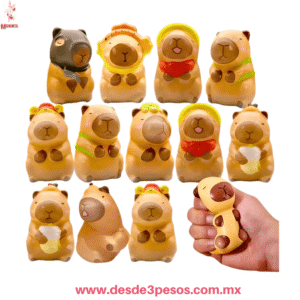 Capibara Antiestres en diferentes presentaciones en forma de Costalito  10 x 6 cm.