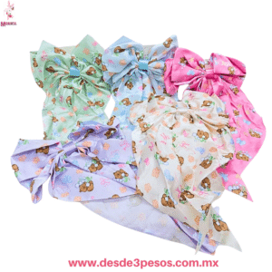 Moño Coquette con figuras de Capybara 28 X 14 cm. En colores 5H-102