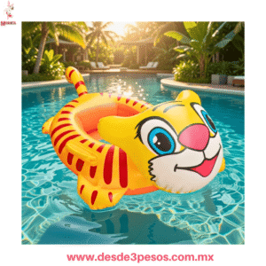 Tigre Amarillo  Salva vidas  Flotador Inflable 68 x 51cm. Aprox.