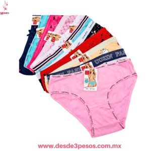 Bikini Juvenil algodon en colores Diseñado talla 8,10 y 12 aprox. DH2308