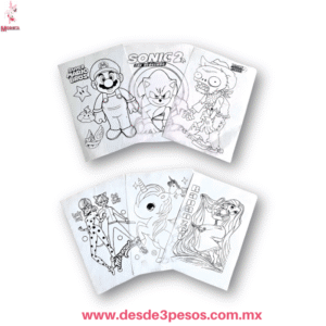 Peyon Didactico Grande Para Colorear en Varios Estampados.