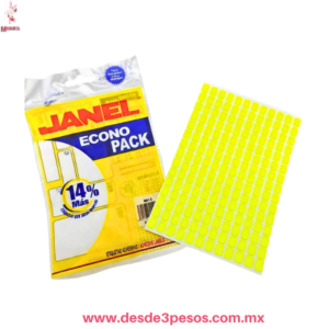 Etiquetas Adhesivas Cuadro Peque?o en color Amarillo 0913 7 Planillas con 180 C/u