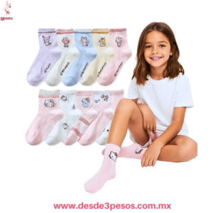 Calcetines  Niña 4 - 8 con personajes CCY  licra algodón WT642