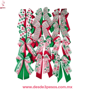 Moño con pico de garza Tricolor en varios diseños  17 x 12 cm