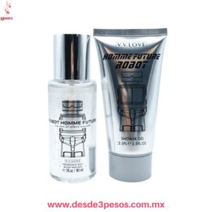 Set de Perfume y Gel de Ducha ROBOT HOMME  Revitalizante 90 y 75 ml VL9058-89
