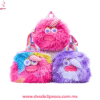 Bolsa de Peluche en forma de Muñeco Moustro con cinta ancha para colgar en diferentes Colores 26 x 17 cm N-292 - Foto 1